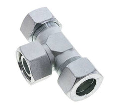 30S Acier zingué T-Shape Tee Cutting Fitting with Swivel 400 bar NBR Adjustable ISO 8434-1