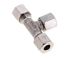 8L Stainless Steel T-Shape Tee Cutting Fitting with Swivel 315 bar FKM Adjustable ISO 8434-1
