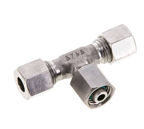 Raccord de coupe en T en acier inoxydable 8L avec pivot 315 bar FKM Réglable ISO 8434-1