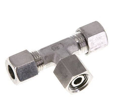 Raccord de coupe en T en acier inoxydable 10L avec pivot 315 bar FKM Réglable ISO 8434-1