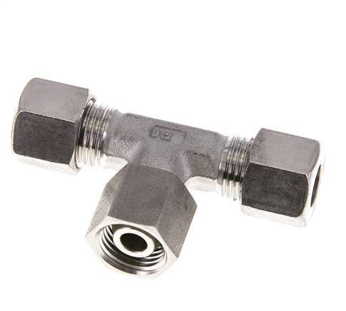 Raccord de coupe en T en acier inoxydable 10L avec pivot 315 bar FKM Réglable ISO 8434-1