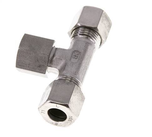 Raccord de coupe en T en acier inoxydable 10L avec pivot 315 bar FKM Réglable ISO 8434-1