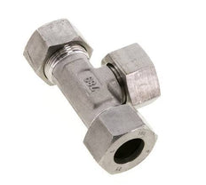 18L Stainless Steel T-Shape Tee Cutting Fitting with Swivel 315 bar FKM Adjustable ISO 8434-1