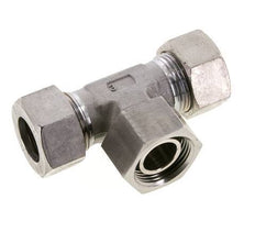 Raccord de coupe en T en acier inoxydable 22L avec pivot 160 bar FKM Réglable ISO 8434-1