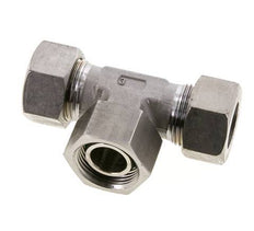 Raccord de coupe en T en acier inoxydable 22L avec pivot 160 bar FKM Réglable ISO 8434-1