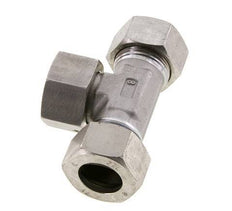 Raccord de coupe en T en acier inoxydable 22L avec pivot 160 bar FKM Réglable ISO 8434-1