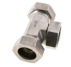 Raccord de coupe en T en acier inoxydable 42L avec pivot 160 bar FKM Réglable ISO 8434-1