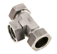 Raccord de coupe en T en acier inoxydable 42L avec pivot 160 bar FKM Réglable ISO 8434-1