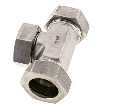 Raccord de coupe en T en acier inoxydable 42L avec pivot 160 bar FKM Réglable ISO 8434-1