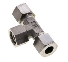 Raccord de coupe en T en acier inoxydable 14S avec raccord tournant 630 bar FKM réglable ISO 8434-1