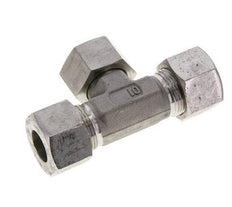 Raccord de coupe en T en acier inoxydable 16S avec raccord tournant 400 bar FKM réglable ISO 8434-1