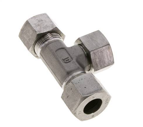 16S Stainless Steel T-Shape Tee Cutting Fitting with Swivel 400 bar FKM Adjustable ISO 8434-1