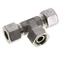 Raccord de coupe en T en acier inoxydable 16S avec raccord tournant 400 bar FKM réglable ISO 8434-1