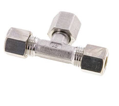 Raccord à compression en T en acier inoxydable 8L avec pivot 315 bar FKM Réglable ISO 8434-1