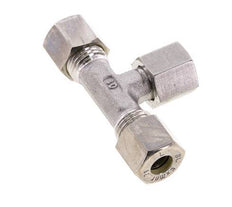 Raccord à compression en T en acier inoxydable 8L avec pivot 315 bar FKM Réglable ISO 8434-1