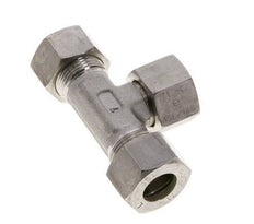 Raccord à compression en T en acier inoxydable 15L avec pivot 315 bar FKM Réglable ISO 8434-1