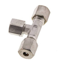 Raccord de compression en T en acier inoxydable 6S avec raccord tournant 500 bar FKM réglable ISO 8434-1