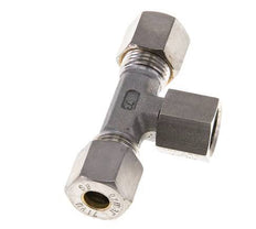 Raccord à compression en T en acier inoxydable 8S avec raccord tournant 500 bar FKM réglable ISO 8434-1