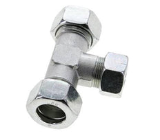 18L & 22L Zink plated Steel T-Shape Tee Cutting Fitting 160 bar ISO 8434-1