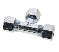 10S & 12S Zink plated Steel T-Shape Tee Cutting Fitting 630 bar ISO 8434-1