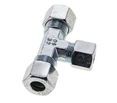 10S & 12S Zink plated Steel T-Shape Tee Cutting Fitting 630 bar ISO 8434-1