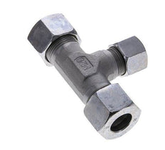 12S & 16S Zink plated Steel T-Shape Tee Cutting Fitting 400 bar ISO 8434-1