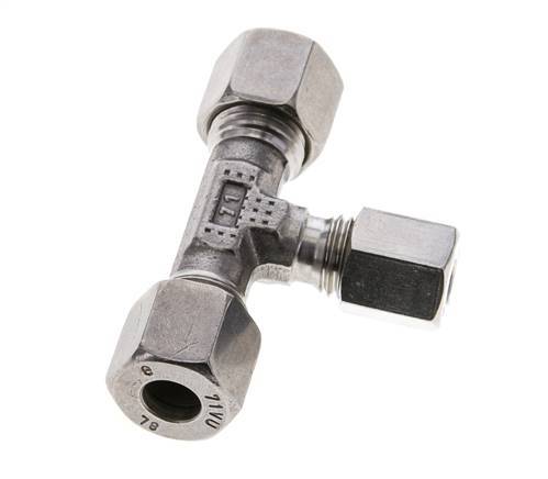 6L & 8L Stainless Steel T-Shape Tee Cutting Fitting 315 bar ISO 8434-1