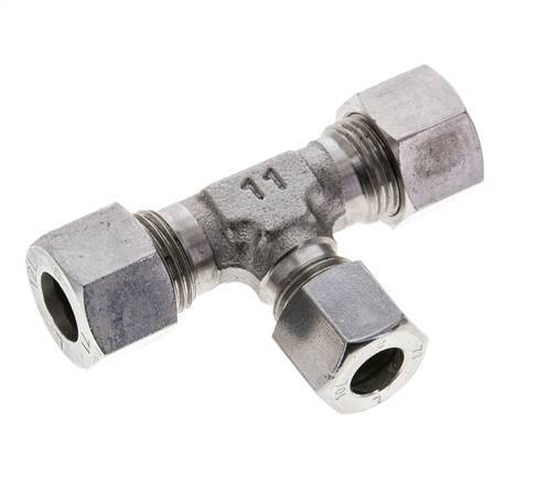 10L & 12L Stainless Steel T-Shape Tee Cutting Fitting 315 bar ISO 8434-1