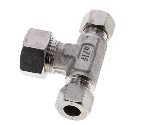 12L & 18L Stainless Steel T-Shape Tee Cutting Fitting 315 bar ISO 8434-1