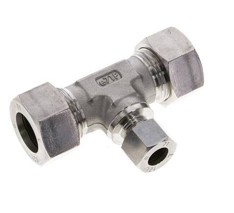 12L & 22L Stainless Steel T-Shape Tee Cutting Fitting 160 bar ISO 8434-1