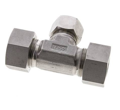 20S & 25S Stainless Steel T-Shape Tee Cutting Fitting 400 bar ISO 8434-1