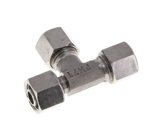 Raccord de coupe en T à angle droit en acier inoxydable 10L avec pivot 315 bar réglable ISO 8434-1