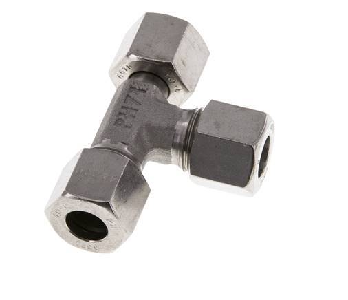 Raccord de coupe en T à angle droit en acier inoxydable 10L avec pivot 315 bar réglable ISO 8434-1