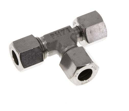 Raccord de coupe en T à angle droit en acier inoxydable 10L avec pivot 315 bar réglable ISO 8434-1