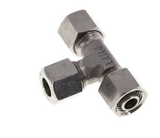 Raccord de coupe en T à angle droit en acier inoxydable 10L avec pivot 315 bar réglable ISO 8434-1