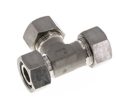 Raccord de coupe en T à angle droit en acier inoxydable 22L avec pivot 160 bar réglable ISO 8434-1