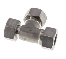 Raccord de coupe en T à angle droit en acier inoxydable 22L avec pivot 160 bar réglable ISO 8434-1