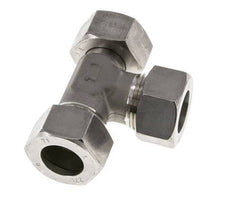 Raccord de coupe en T à angle droit en acier inoxydable 22L avec pivot 160 bar réglable ISO 8434-1