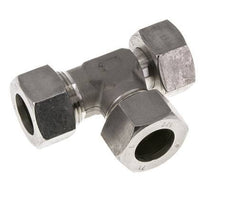 Raccord de coupe en T à angle droit en acier inoxydable 22L avec pivot 160 bar réglable ISO 8434-1