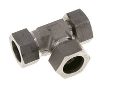 Raccord de coupe en T à angle droit en acier inoxydable 28L avec pivot 160 bar réglable ISO 8434-1