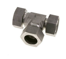Raccord de coupe en T à angle droit en acier inoxydable 28L avec pivot 160 bar réglable ISO 8434-1