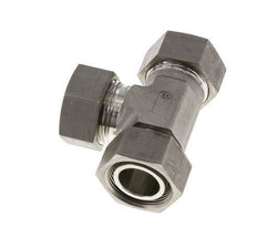 Raccord de coupe en T à angle droit en acier inoxydable 28L avec pivot 160 bar réglable ISO 8434-1