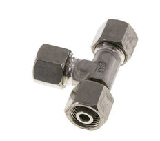 10S Raccord de coupe en T à angle droit en acier inoxydable avec pivot 630 bar réglable ISO 8434-1