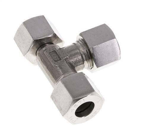 14S Raccord de coupe en T à angle droit en acier inoxydable avec pivot 630 bar réglable ISO 8434-1