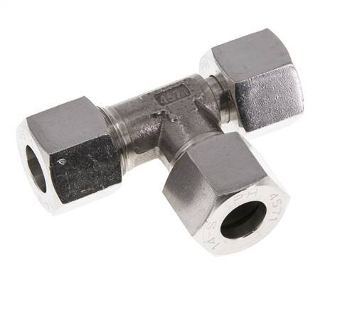 14S Raccord de coupe en T à angle droit en acier inoxydable avec pivot 630 bar réglable ISO 8434-1