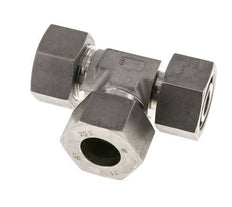 25S Raccord de coupe en T à angle droit en acier inoxydable avec pivot 400 bar réglable ISO 8434-1