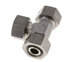 25S Raccord de coupe en T à angle droit en acier inoxydable avec pivot 400 bar réglable ISO 8434-1