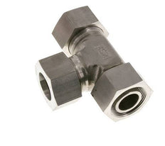 Raccord de coupe en T à angle droit 30S en acier inoxydable avec pivot 400 bar réglable ISO 8434-1