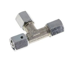 6L Zink Plated Steel Right Angle Tee Cutting Fitting with Swivel 315 bar NBR Adjustable ISO 8434-1