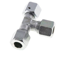 10L Zink Plated Steel Right Angle Tee Cutting Fitting with Swivel 315 bar NBR Adjustable ISO 8434-1